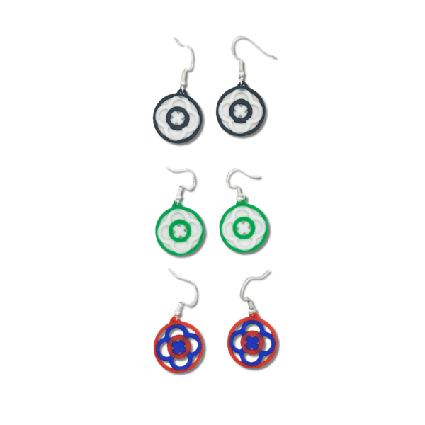 Geometric circle earrings