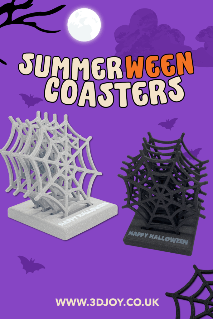 Cobweb Coasters - Black or White, home decor Summerween Halloween Cobweb Coasters - Black or White